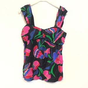 Marc Jacobs Sz 2 Floral Tank Top - image 1